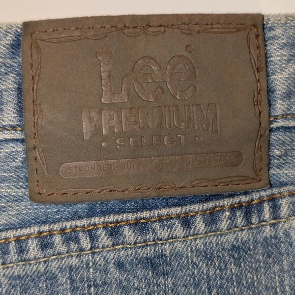 Lee Premium Select Relaxed Fit Wide Straight Leg Medium Wash Jeans Pants 40x30 - Picture 5 of 5